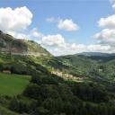 Uitzichtspunt langs de A15 tussen San Sebastian en Pamplona