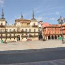 Het centrale plein van León, het Plaza Major